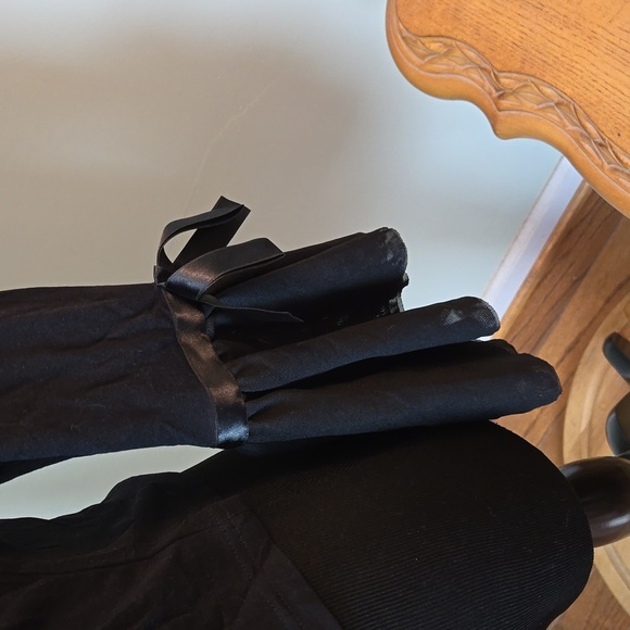 Black witch ren faire corset style top - Picture 3 of 7